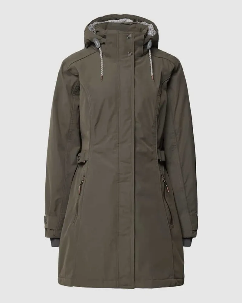 G.I.G.A. DX Jacke mit Label-Applikation Oliv