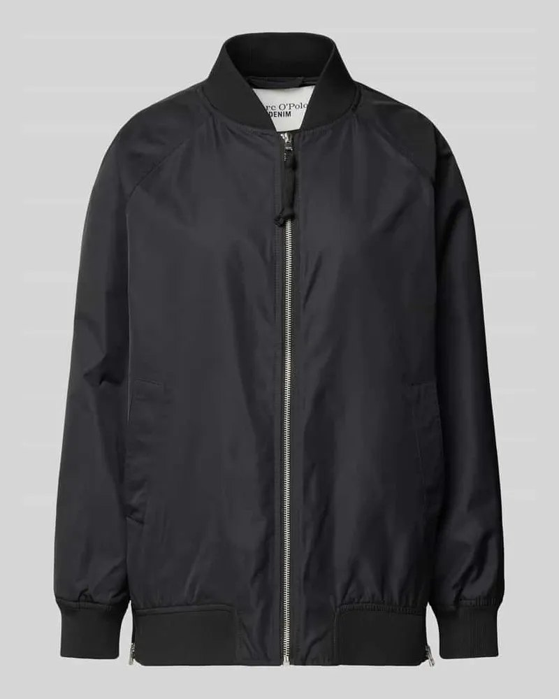 Marc O'Polo Jacke mit gerippten Abschlüssen Black