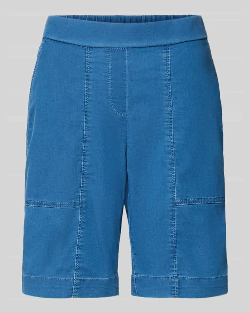 TONI Straight Fit Shorts mit Gesäßtaschen Modell 'Sue Blau