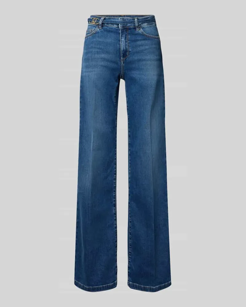 Liu Jo Flared Jeans im 5-Pocket-Design Dunkelblau