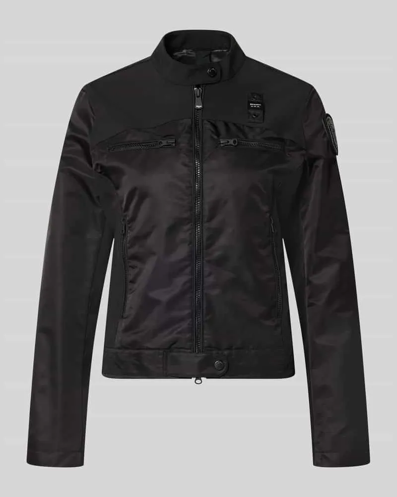 Blauer Jacke mit Zweiwege-Reißverschluss Modell 'MELBA Black