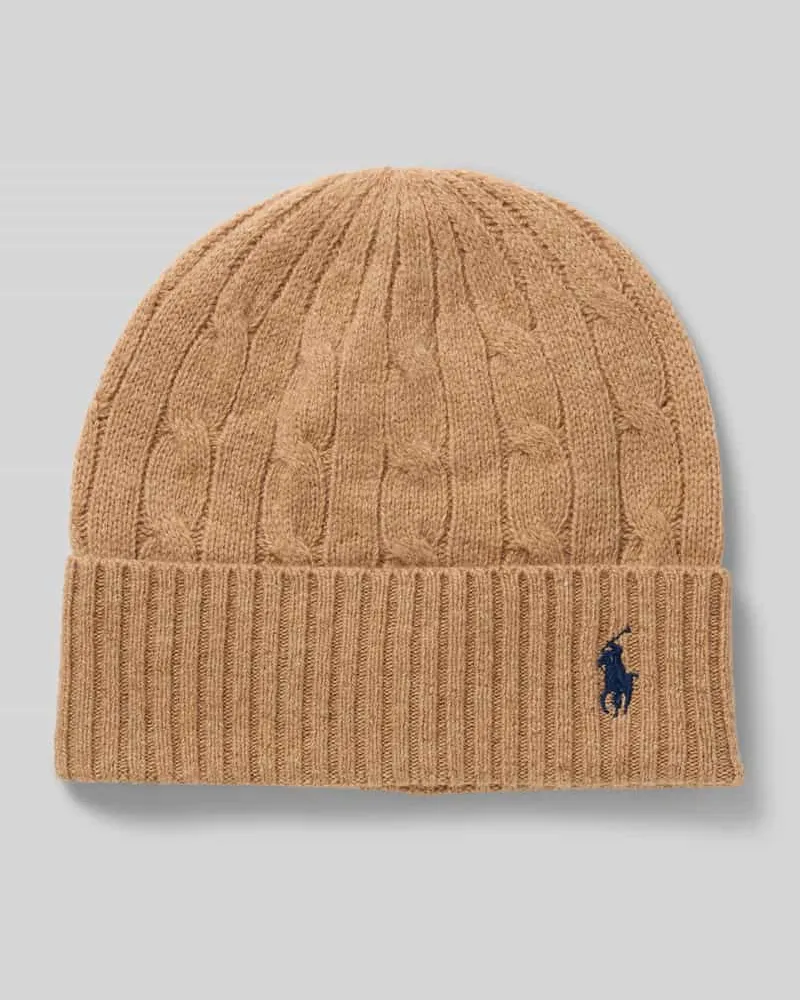 Ralph Lauren Mütze aus Woll-Kaschmir-Mix Camel