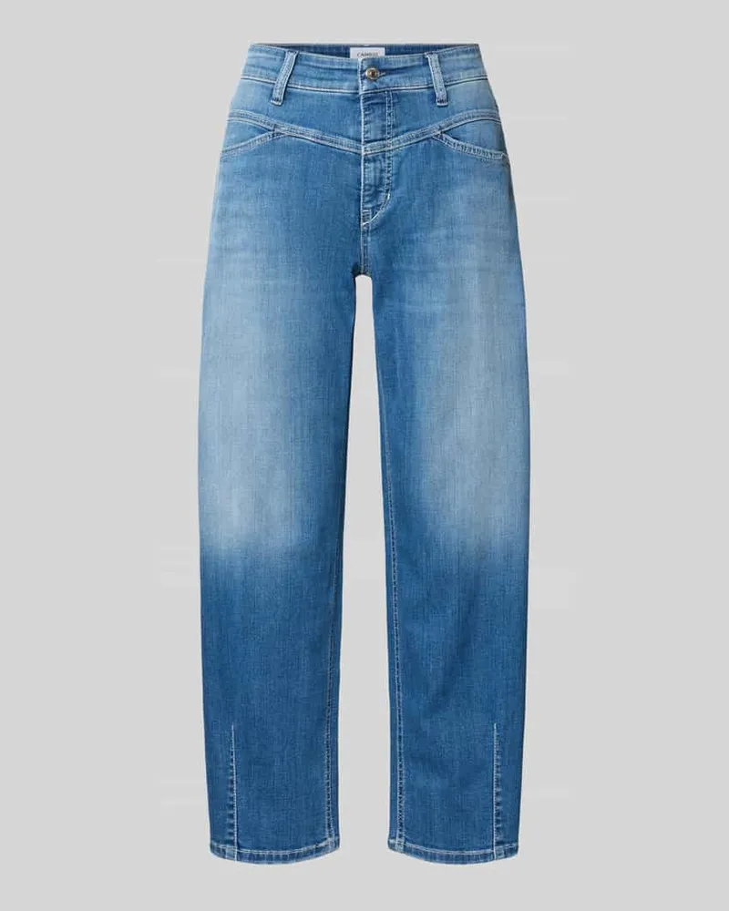 Cambio Barrel Fit Jeans aus Baumwoll-Mix Modell 'ELIN Blau