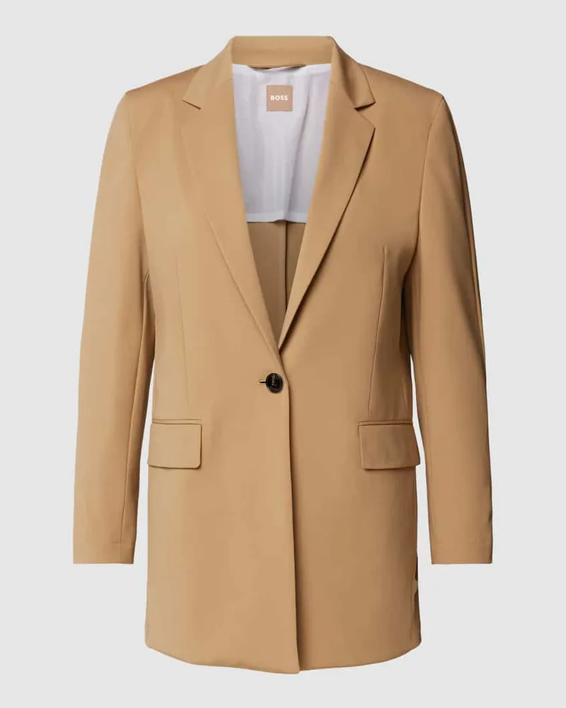 HUGO BOSS Blazer mit Pattentaschen Modell 'Jexotta Beige