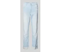 Cropped Jeans in unifarbenem Design Modell 'Cici