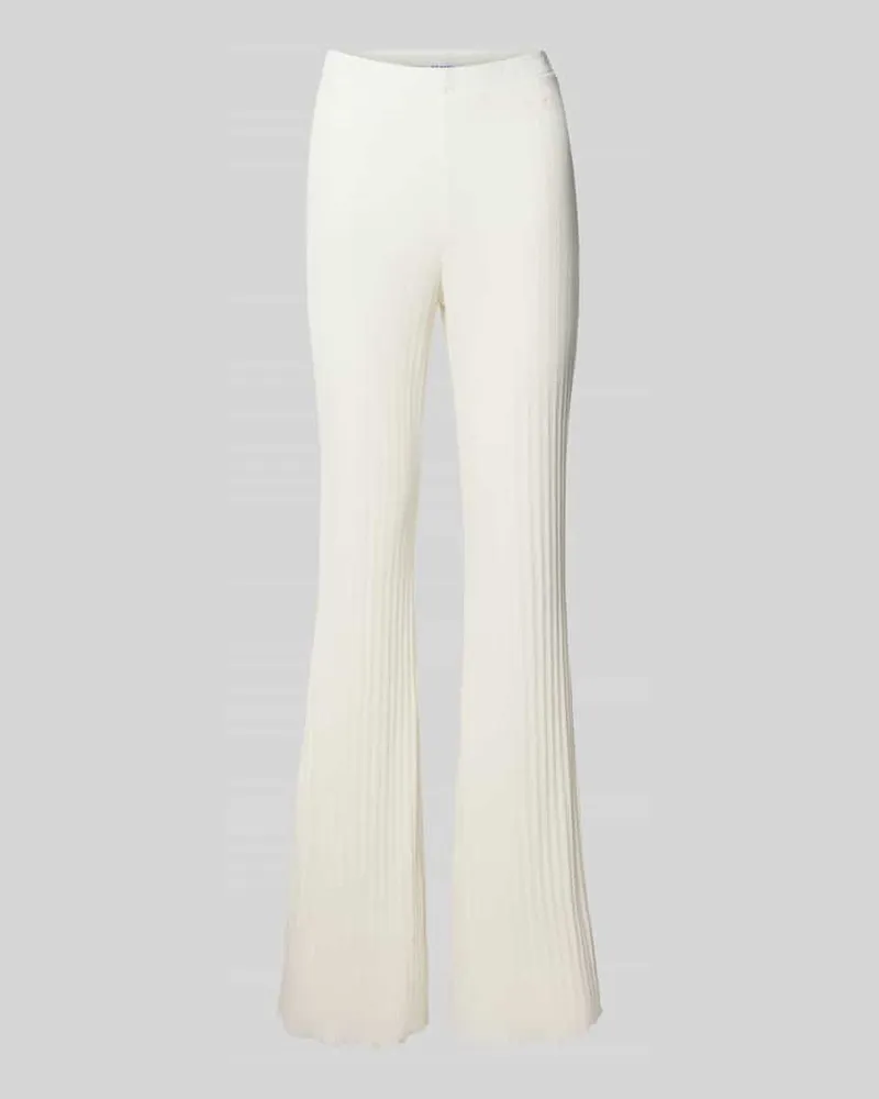 OH APRIL Flared Cut Hose mit elastischem Bund Modell 'Lyle Offwhite