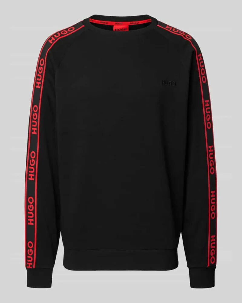 HUGO BOSS Regular Fit Sweatshirt aus reiner Baumwolle Modell 'LIAM Black