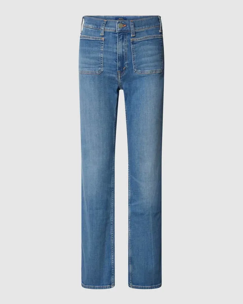 Ralph Lauren Bootcut Jeans mit Eingrifftaschen Modell 'STANDARD Jeansblau