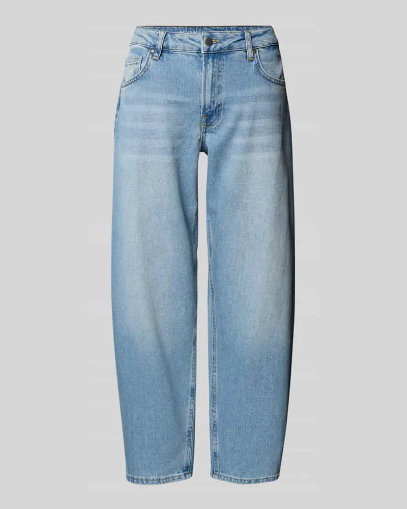 My Essential Wardrobe High Waist Jeans im 5-Pocket-Design Modell 'Baloo Hellblau
