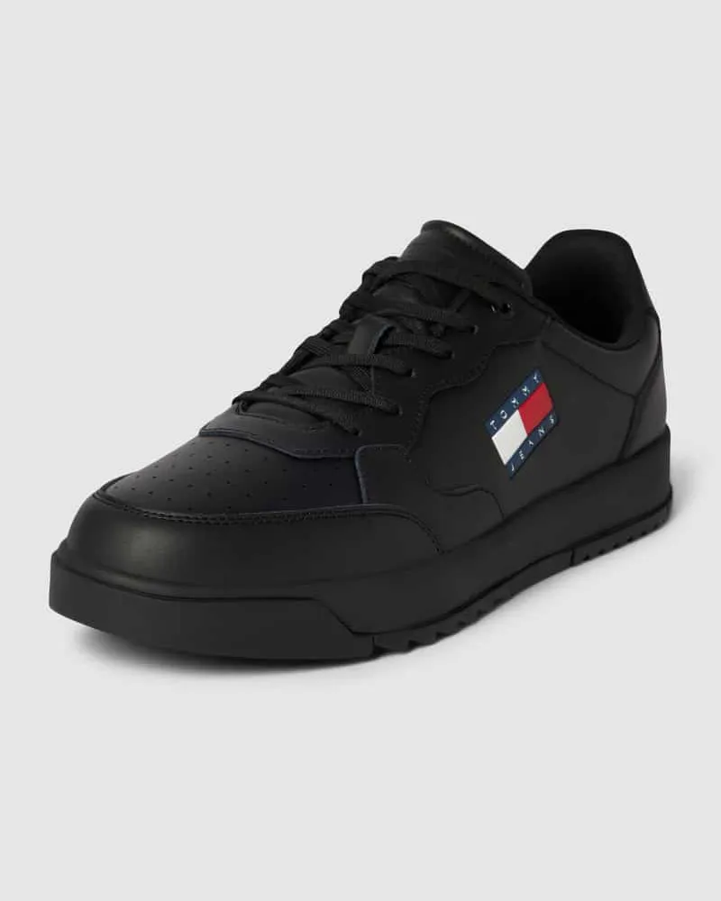 Tommy Hilfiger Sneaker mit Label-Detail Black