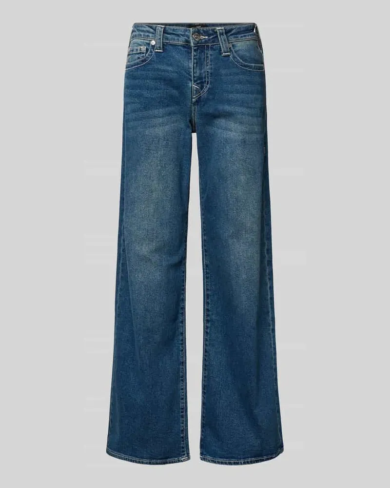 True Religion Baggy Fit Jeans im Used-Look Modell 'BOBBY Jeansblau