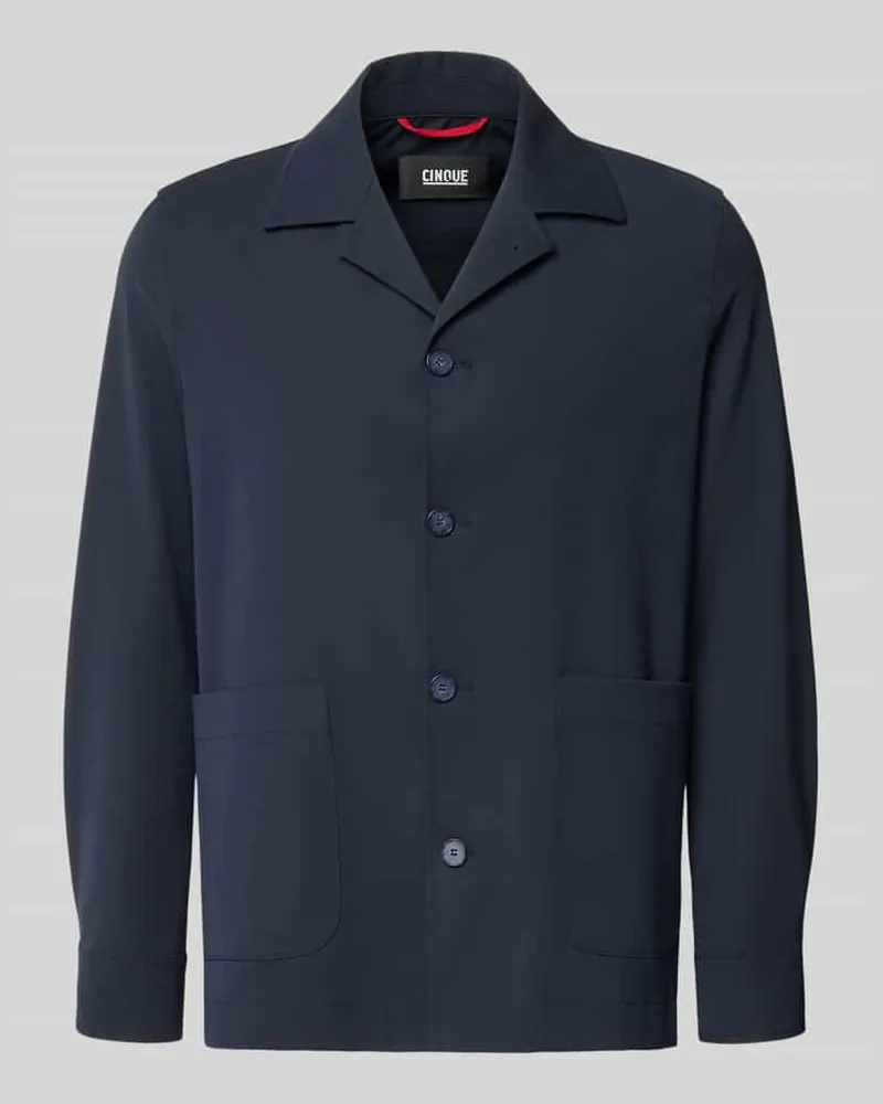 cinque Relaxed Fit Hemdjacke mit Viskose-Anteil Modell 'Malte Marine