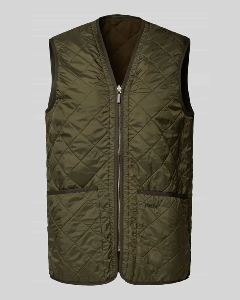 Barbour Regular Fit Steppweste mit warmen Innenfleece Oliv
