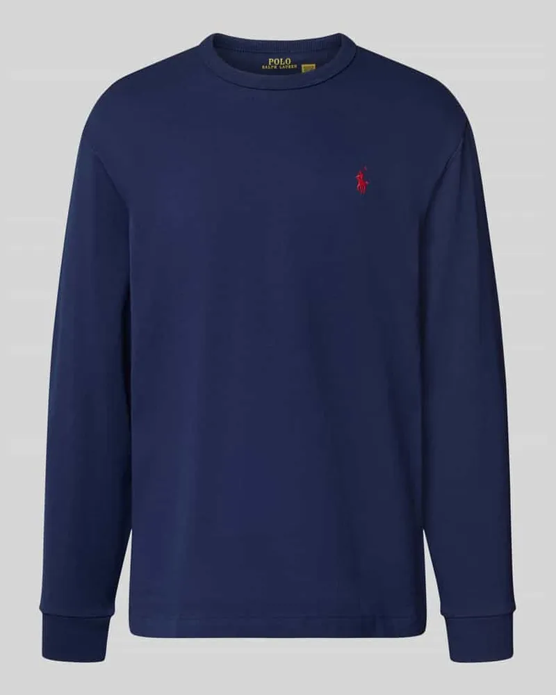 Ralph Lauren Longsleeve mit Label-Stitching Marine