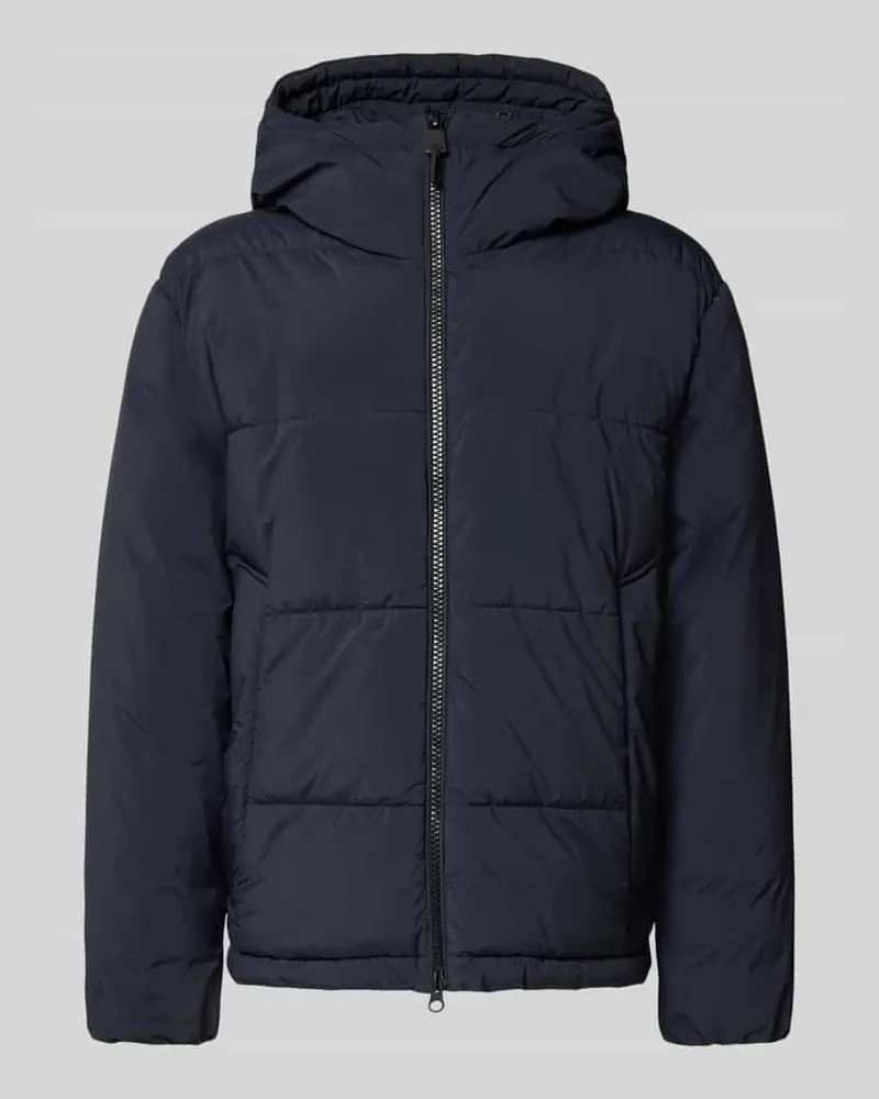 Strellson Regular Fit Steppjacke mit Kapuze Modell 'SMOOTH Dunkelblau