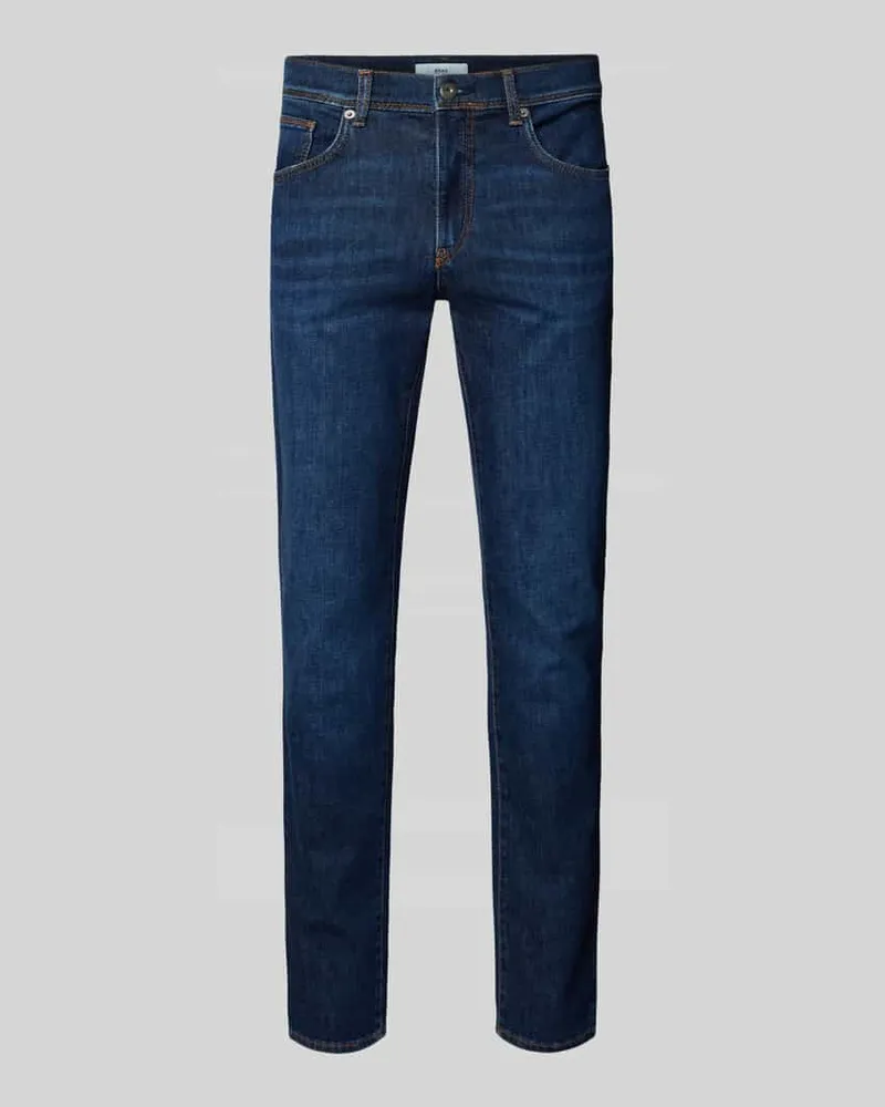 Brax Regular Fit Jeans mit Kaschmir-Anteil Modell 'CADIZ Marine