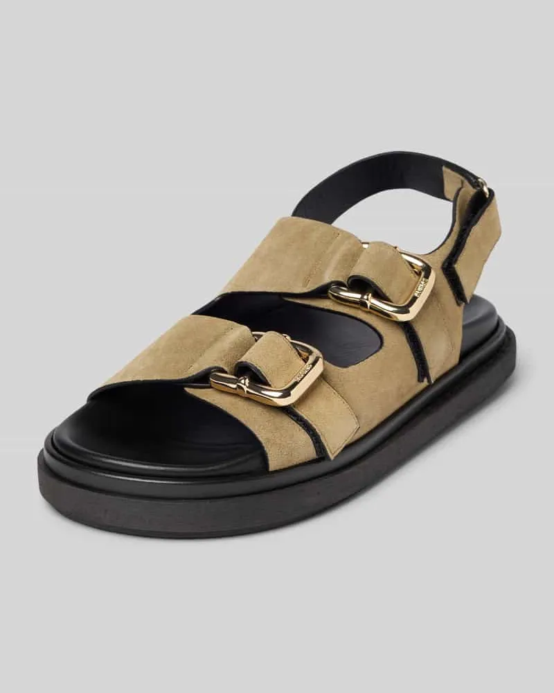 Alohas Sandalen mit Label-Detail Modell 'Harper Khaki