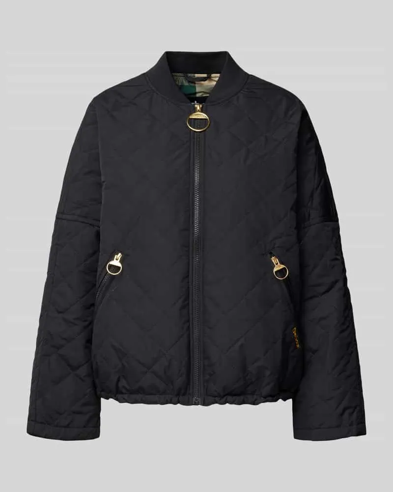 Barbour Steppjacke mit Reißverschlusstaschen Modell 'EMLYN Black
