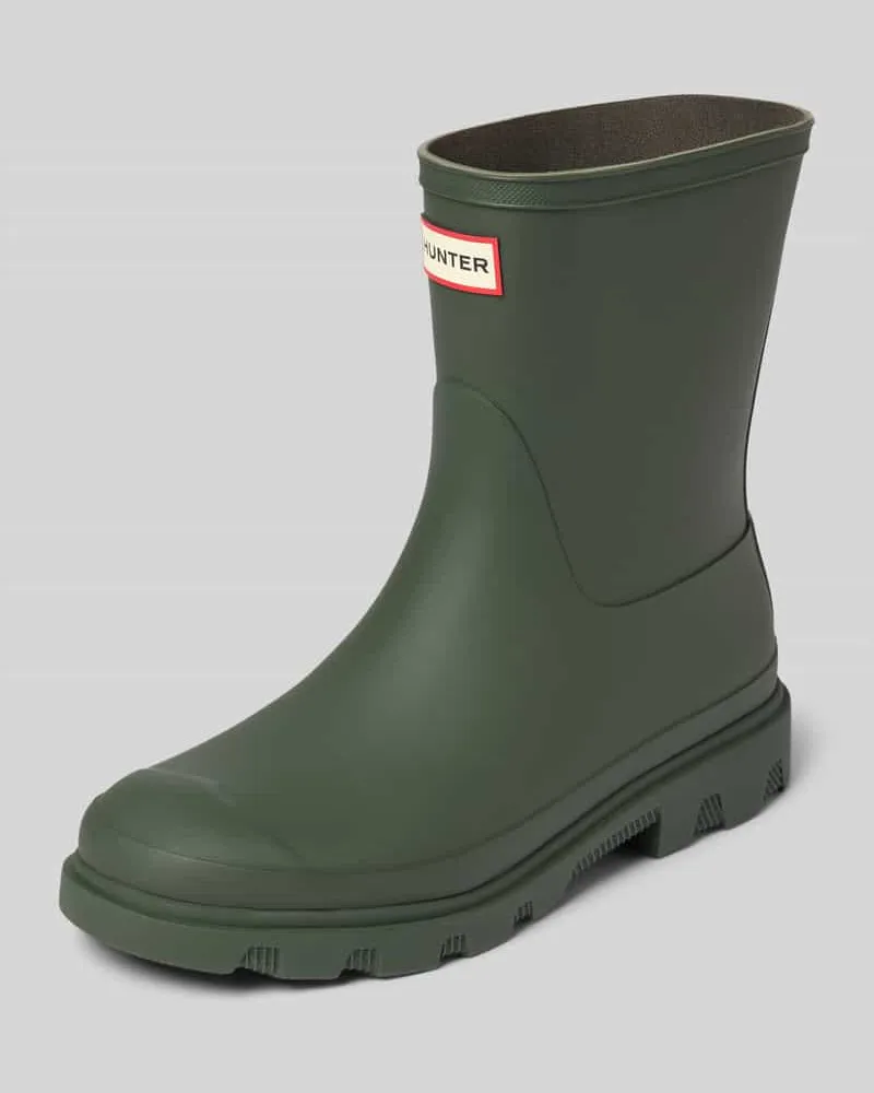 Hunter Stiefel mit Logo-Detail Oliv