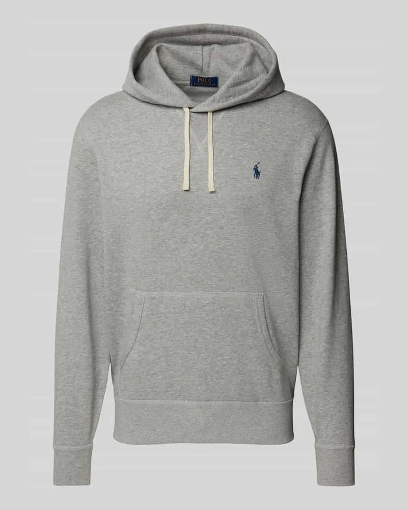 Ralph Lauren Hoodie mit Label-Stitching Hellgrau
