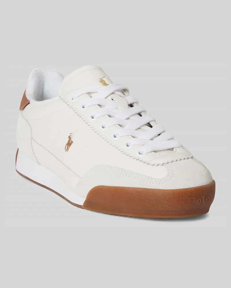 Ralph Lauren Sneaker aus echtem Leder Weiss