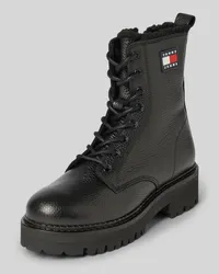 Tommy Hilfiger Lederboots mit Label-Badge Modell 'URBAN Black