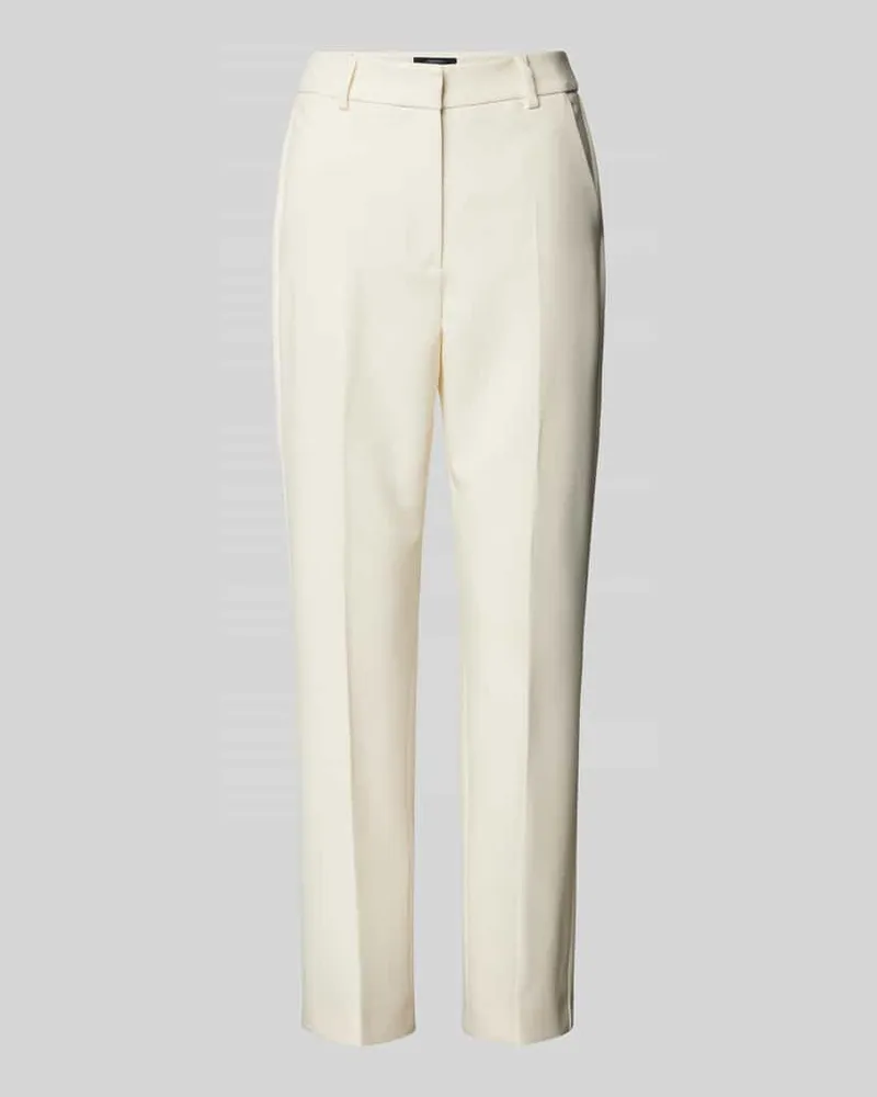 Max Mara Stretch Fit Caprihose mit Bügelfalten Modell 'FREDA Offwhite