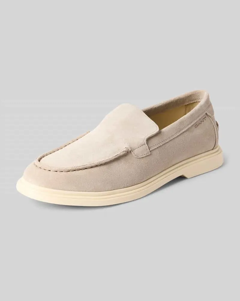 Gant Loafers aus Leder Modell 'Boery Taupe
