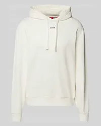 HUGO BOSS Hoodie mit Label-Print Modell 'Dapo Offwhite