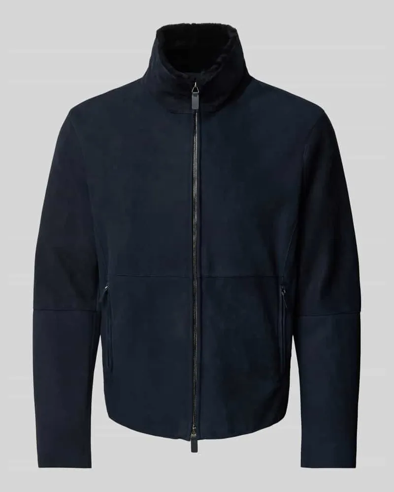 Emporio Armani Jacke mit Stehkragen Marine