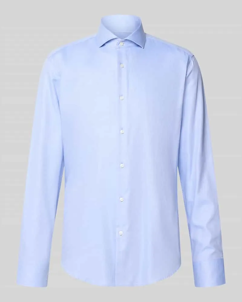 HUGO BOSS Regular Fit Businesshemd aus reiner Baumwolle Modell 'Joe Hellblau