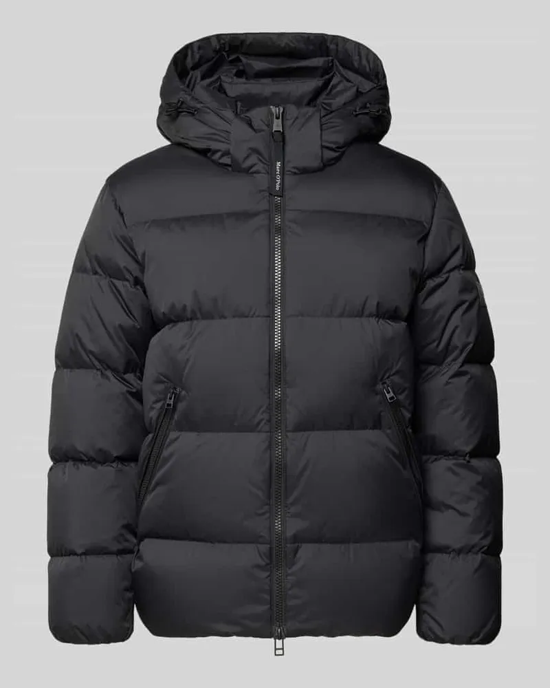 Marc O'Polo Regular Fit Daunenjacke mit Kapuze Modell 'PUFFA Black