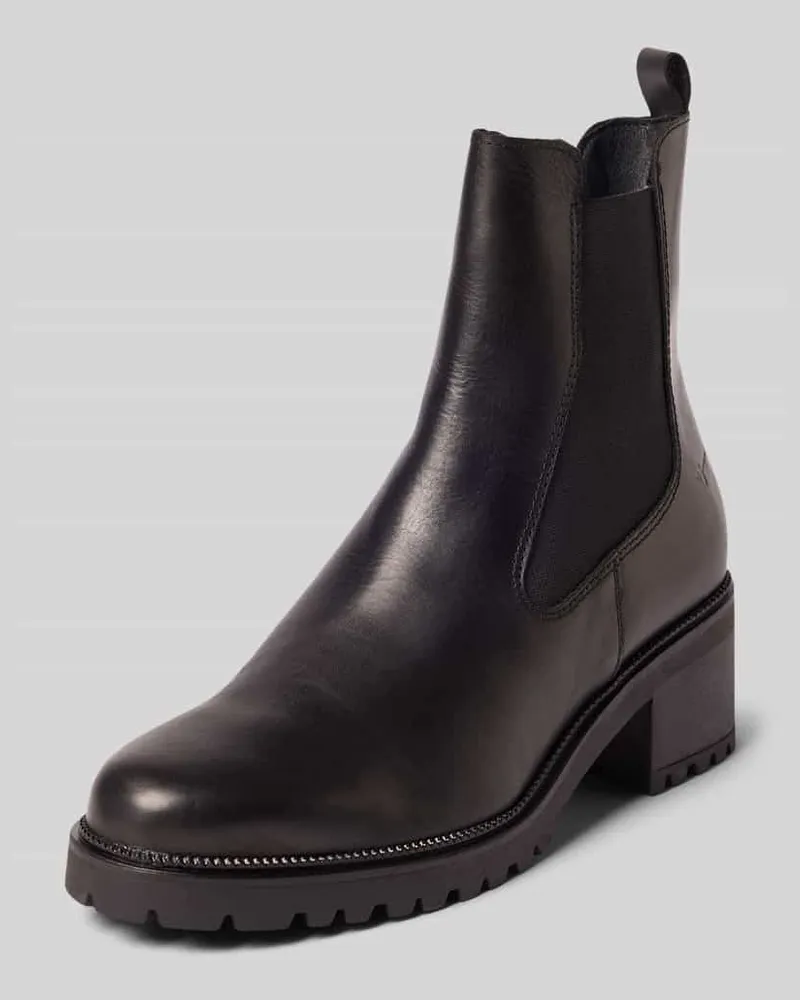 Tamaris Chelseas aus echtem Rindsleder Black