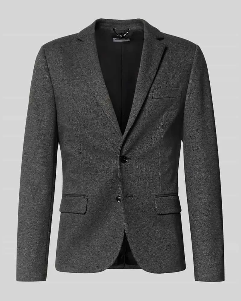 Antony Morato Slim Fit Anzugsakko mit Viskose-Anteil Modell 'Ashe Dunkelgrau