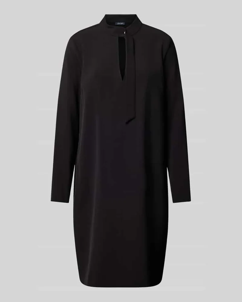 JOOP! Knielanges Kleid mit Schlüsselloch-Ausschnitt Black