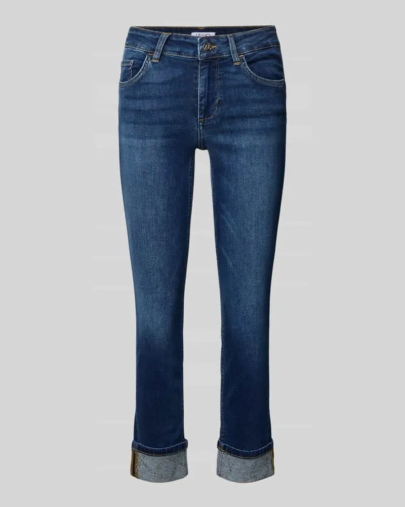 Liu Jo Super Skinny Fit Jeans im 5-Pocket-Design Modell 'MONROE Jeansblau