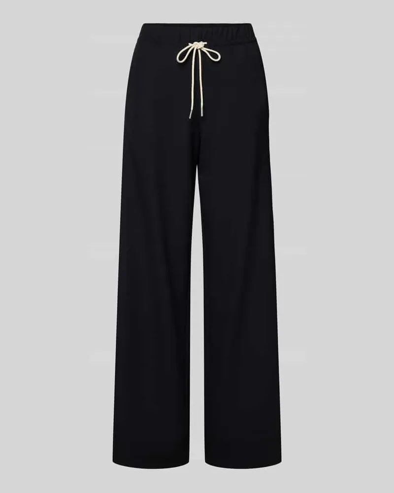 Marc O'Polo Wide Leg Sweatpants mit Kontraststreifen Marine