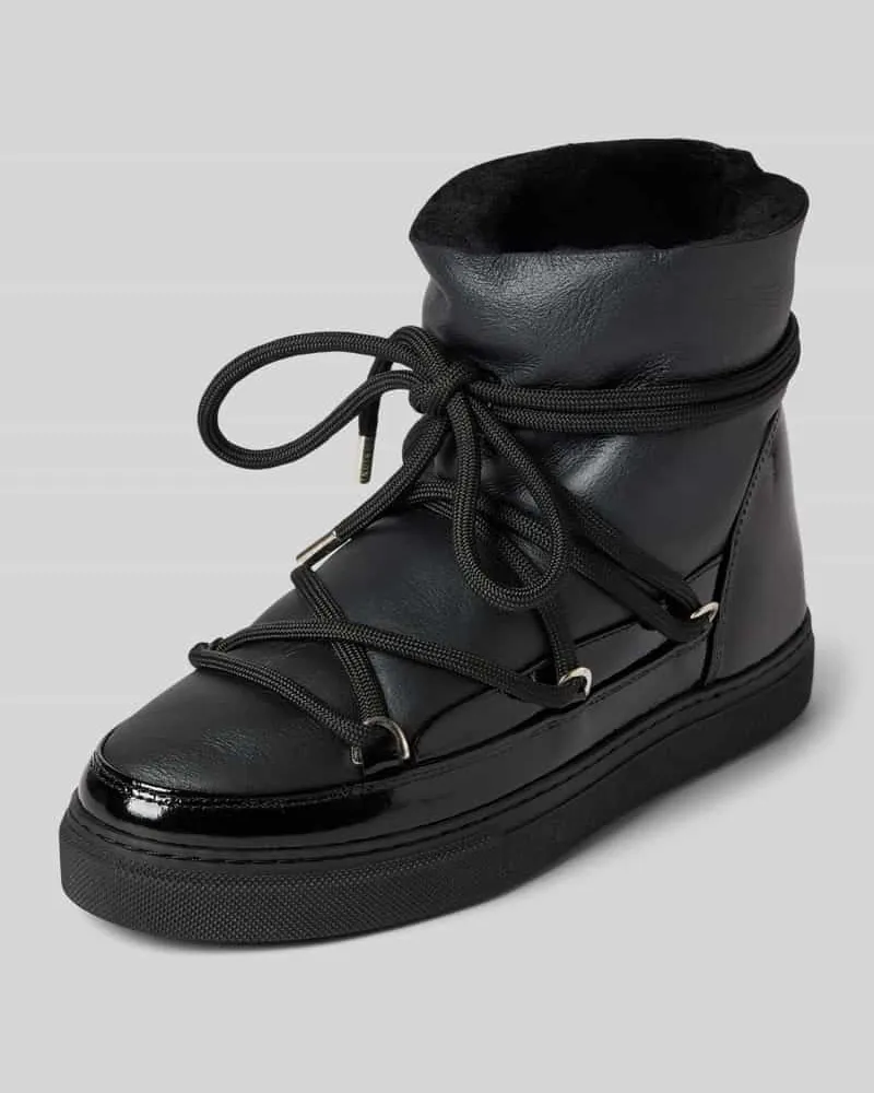 INUIKII Stiefel mit Label-Stitching Black