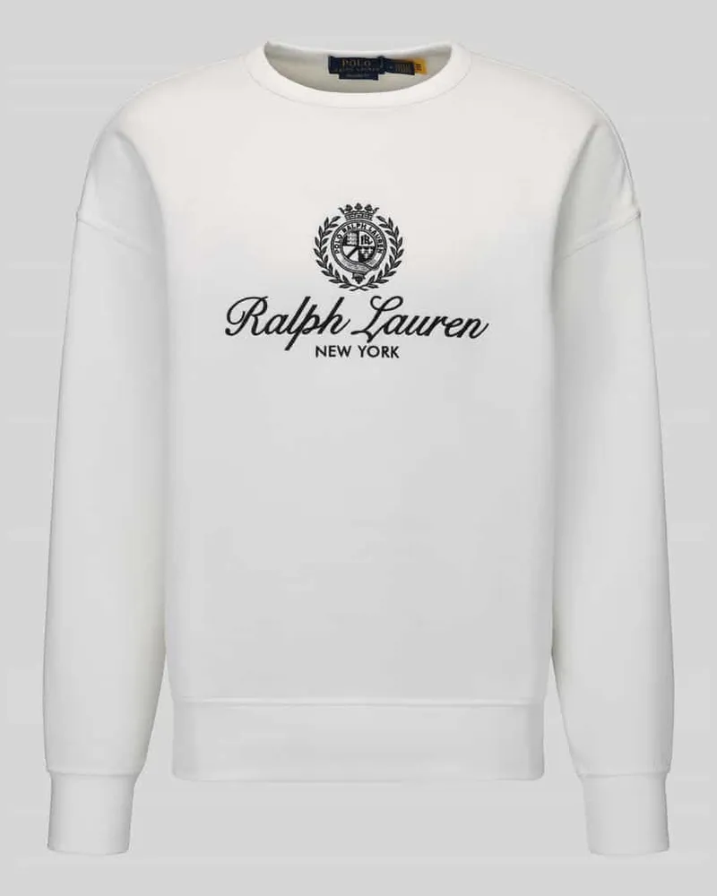 Ralph Lauren Sweatshirt mit Logo-Print Offwhite