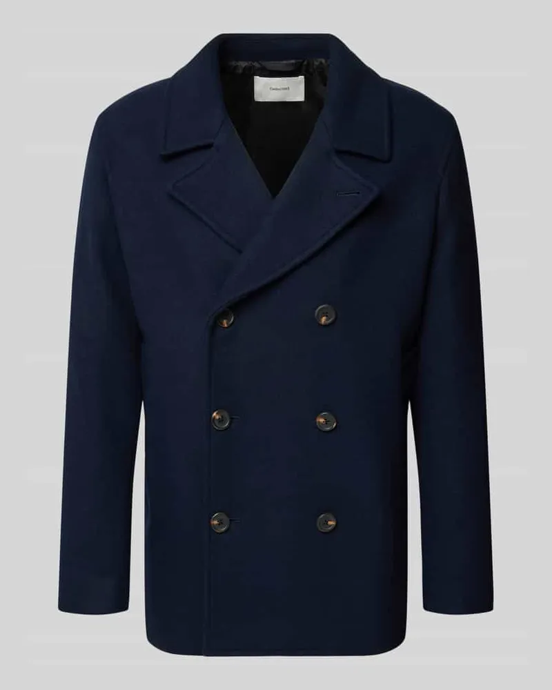 Selected Homme Regular Fit Wolljacke aus Woll-MIx Modell 'ARCHIVE Dunkelblau
