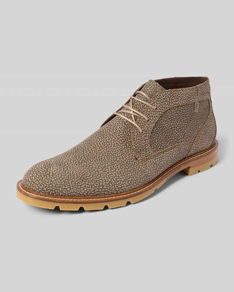 Floris van Bommel Schnürschuhe mit Label-Detail Sand