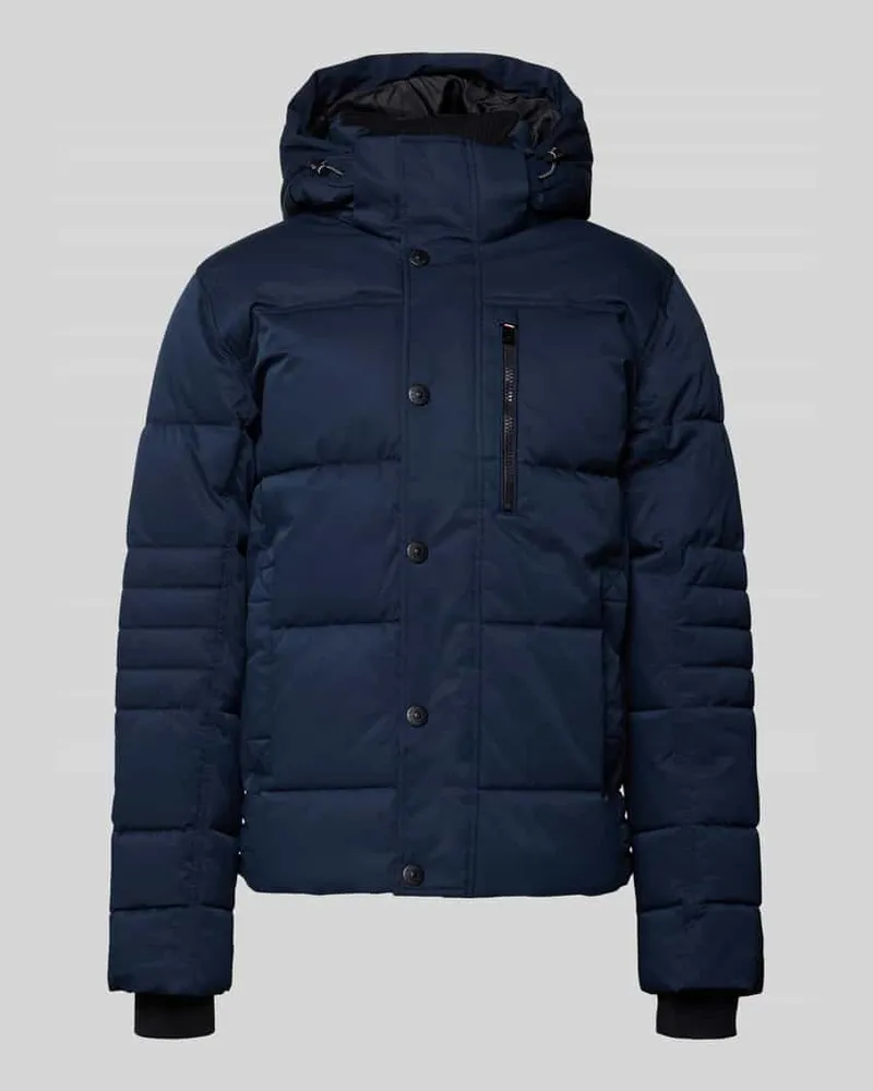 Tom Tailor Regular Fit Steppjacke mit Kapuze Marine