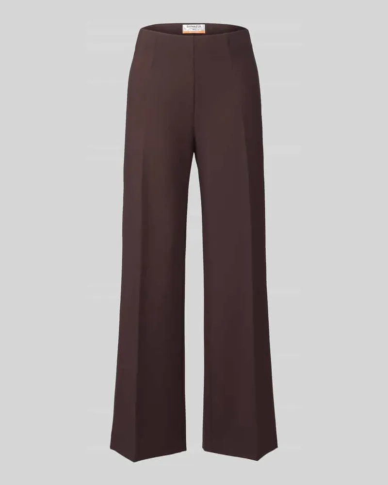Brax Wide Leg Weite Hose aus Viskose-Mix Modell ''Lillyth Dunkelbraun