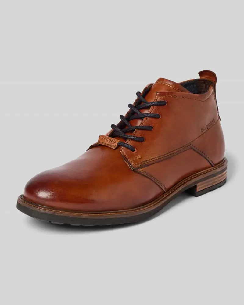 Bugatti Boots aus Leder mit Schnürung Modell 'Lobo Comfort Cognac