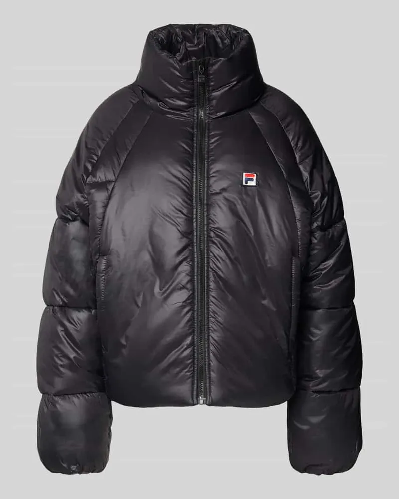 Fila Loose Fit Steppjacke mit Label-Stitching Modell 'MONTEROSA Black