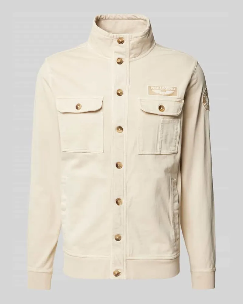 PME Legend Jacke mit Stehkragen Offwhite