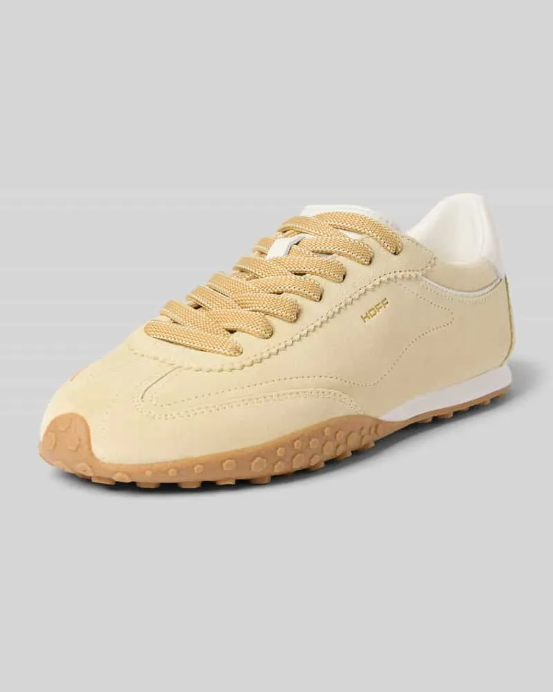 HOFF Sneaker aus echtem Leder mit Logo-Detail Modell 'Mimosa Gelb