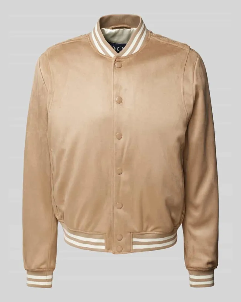 JOOP! Blouson mit Stehkragen Modell 'Rico Taupe