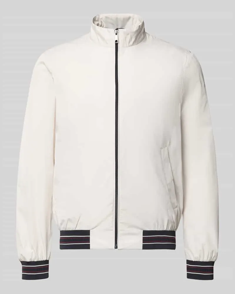 Geox Blouson mit Stehkragen und Reißverschluss Offwhite