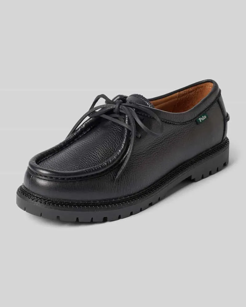 Ralph Lauren Schnürschuhe aus echtem Rindsleder Modell 'JETT APRON Black